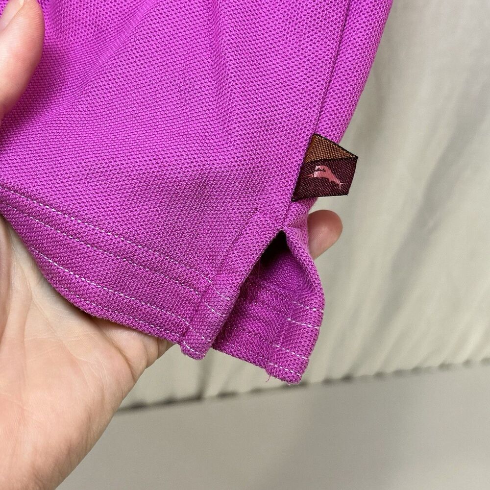 Tommy Bahama Islandzone Men's Short Sleeve Supima Pink Polo Shirt - Size M - Picture 4 of 10